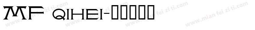 MF qihei字体转换
